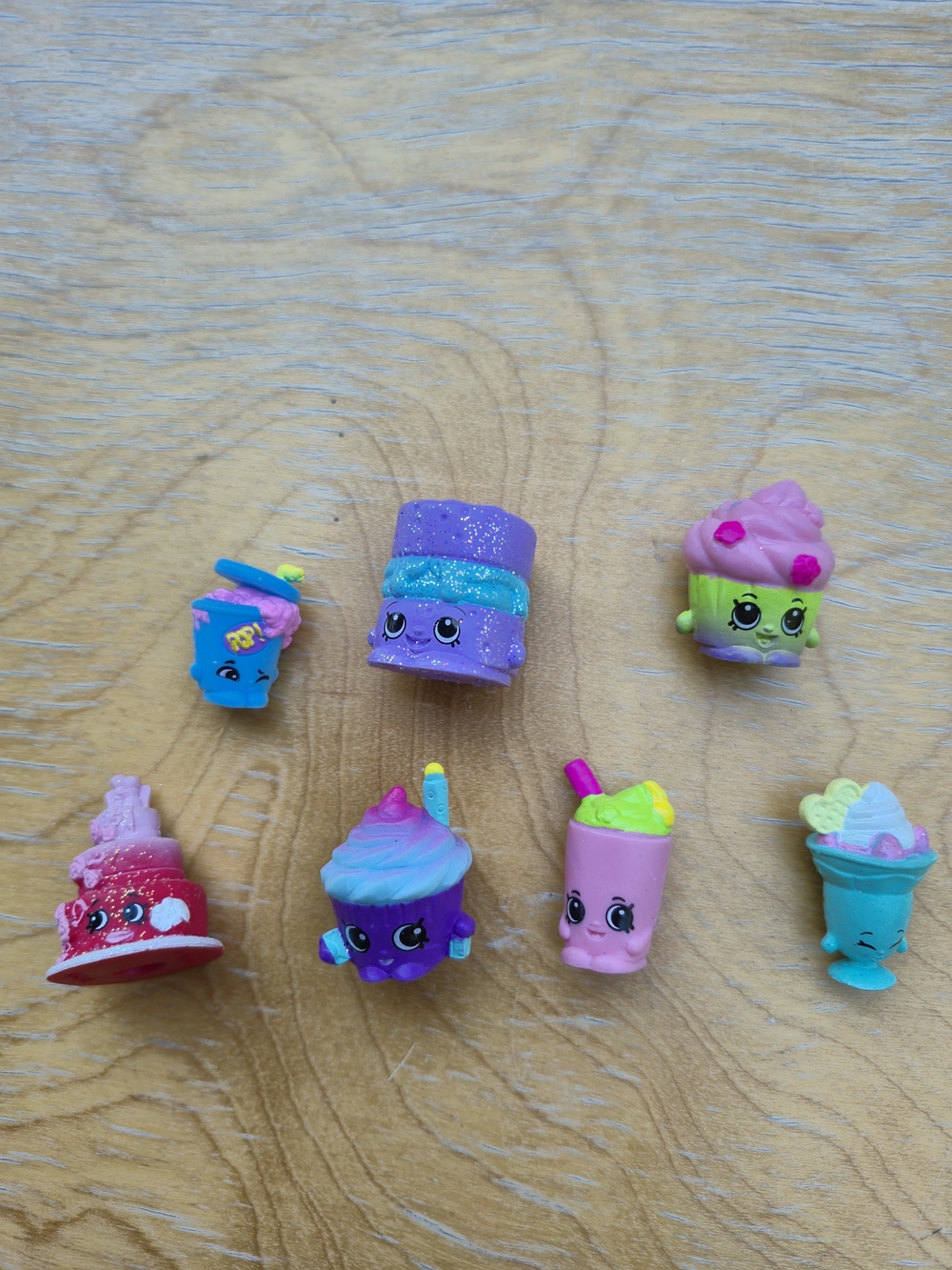 Shopkins Small Collectible Food Figures - Pink, Purple, Blue, Green, Yellow